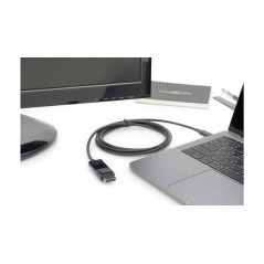 DIGITUS DisplayPort Cable 2m Black - High-Quality, Reliable Connectivity for Superior Visual Experience - Model: 4016032451365